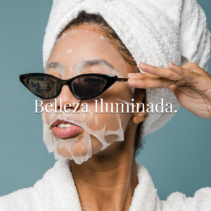 portada de servicio belleza iluminada: mujer en dia de spa